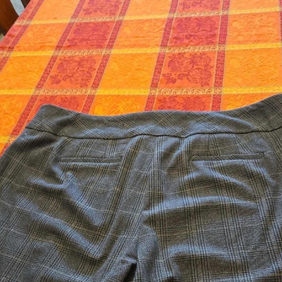 Avenue Women's Blue/Charcoal Plaid Dress Pants - Picture 10 of 12